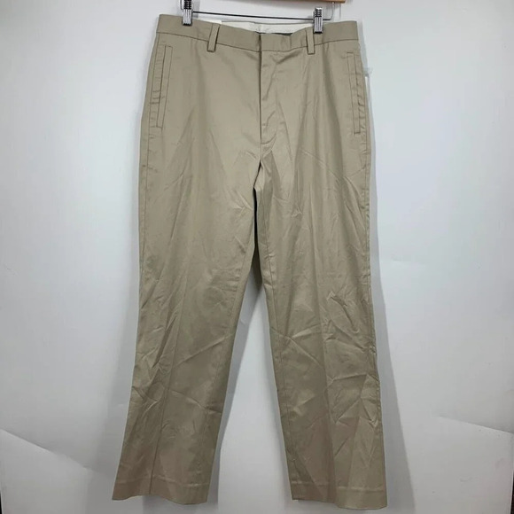 Calvin Klein Men's The Morgan Flat Front Classic Straight Leg Khakis Size 32 NWT - Picture 1 of 14
